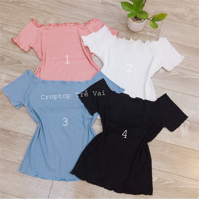 [Mã SKAMA8 giảm 8% đơn 300K] ❌ Áo Trễ Vai CropTop Thun Gân Bao Xinhhh. 😍😍 | WebRaoVat - webraovat.net.vn