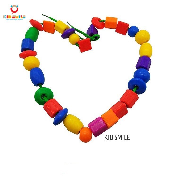 Đồ chơi trẻ em bộ xâu 90 hạt ( kèm 3 dây xâu ) - DOZKIDZ