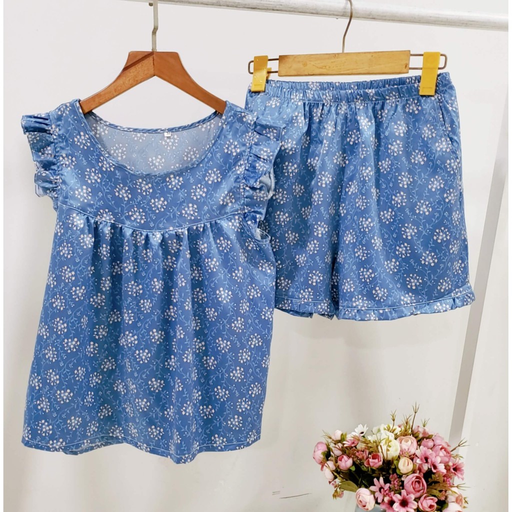 [Mã WARUN12 giảm 12% đơn 99k] [Giảm giá]Đồ bộ sát nách cánh tiên mềm mát(Hàng shop tự thiết kế) | BigBuy360 - bigbuy360.vn