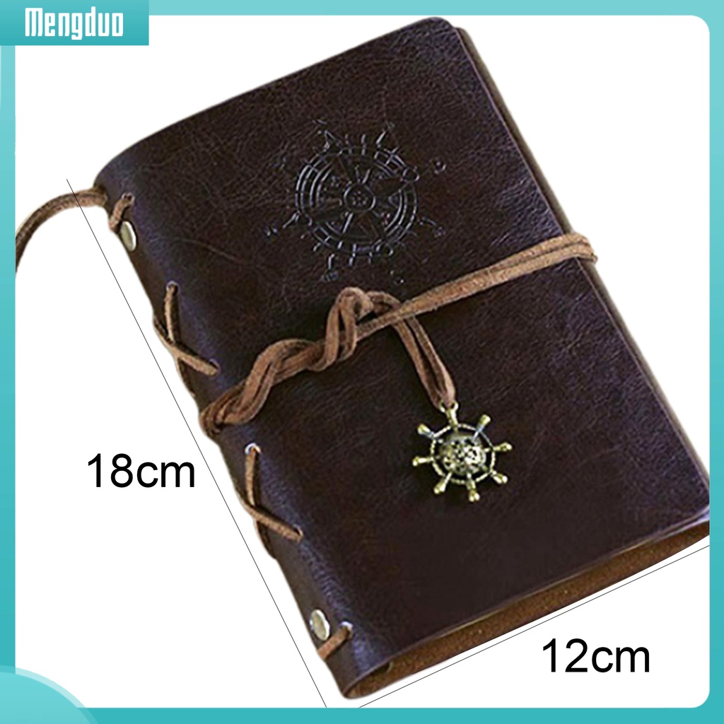 Sổ tay kích thước A5 phong cách retro bìa giả da