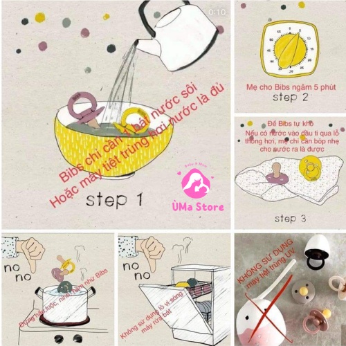 Ti Giả BIBS cao su Đan Mạch Chính Hãng Cho Bé, TẶNG HỘP ĐỰNG, 100% Cao Su Thiên Nhiên Siêu Mềm Như Ti Mẹ