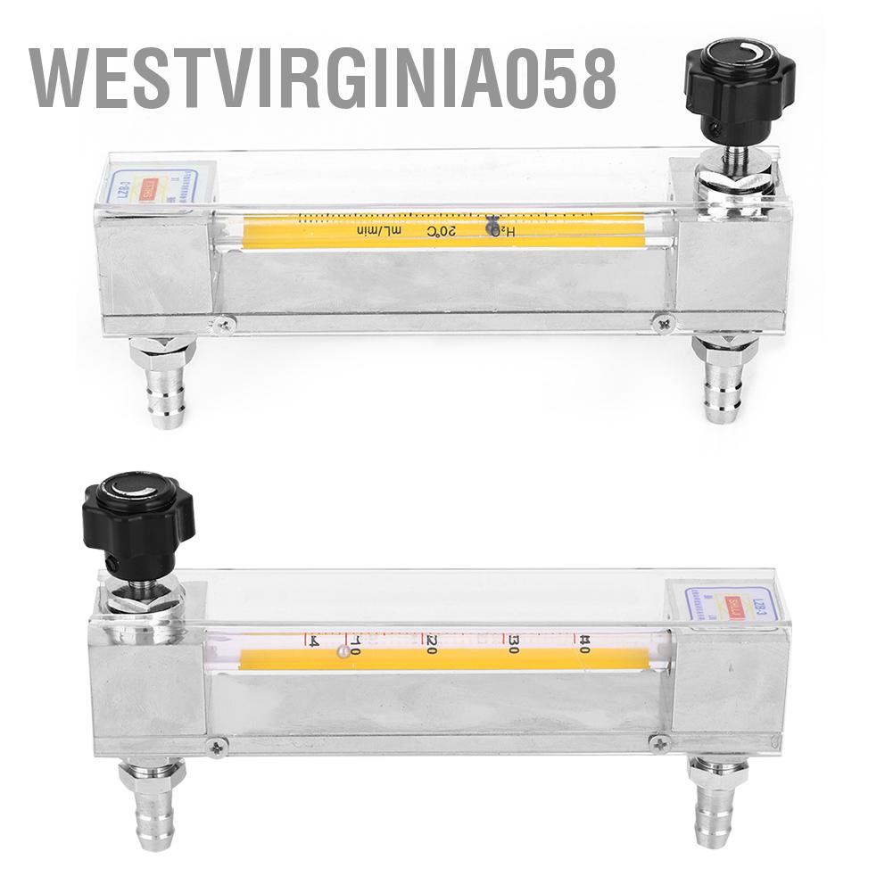 Westvirginia058 LZB-3 Glass Tube Liquid Flowmeter Water Flow Meter for Acid &amp; Alkaline