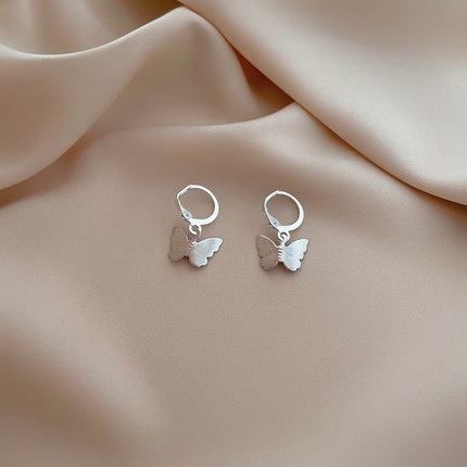 Bông tai hình bướm đơn giản thời trang cho nữ