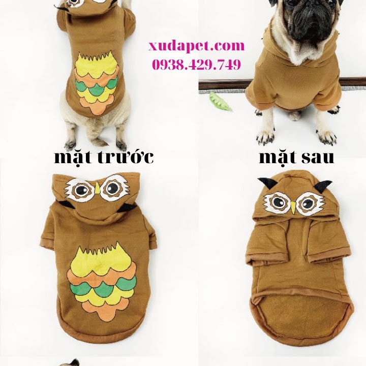 ÁO HOODIE HÌNH CHIM CÚ XUDAPET - SP000585