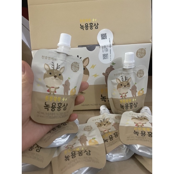 HỒNG SÂM LỘC NHUNG TRẺ EM CHUNHO CHÍNH HÃNG HÀN QUÔC (từ 2 tuổi)
