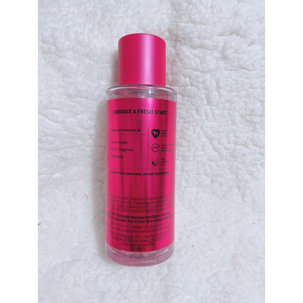 {Bill Mỹ} Pink Fresh & Clean Nước hoa Xịt thơm toàn thân có nhũ Victoria's Secret Victoria Secret Body Mist 250ml | BigBuy360 - bigbuy360.vn