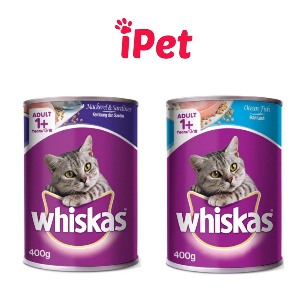 Pate Lon Whiskas Thức Ăn Cho Mèo Trưởng Thành 400g - iPet Shop