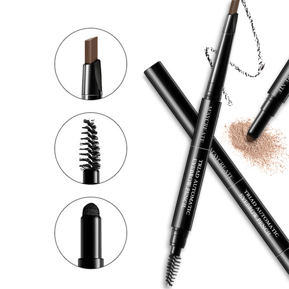 [Hàng mới về] Set bút kẻ mày phấn và cọ 3 trong 1 Maycreate cho nữ