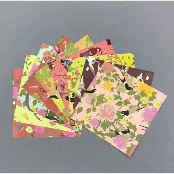 Giấy Thủ Công Gấp Origami - Nhiều Hình Đẹp 50 Tờ 2 Mặt Màu
