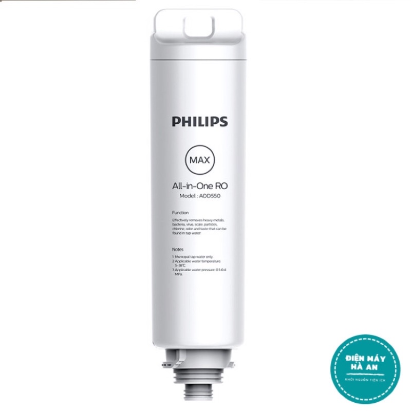 Lõi lọc RO All-in-one Philips ADD550 - Dành cho dòng máy lọc nước để bàn Phiips ADD6910 - Hàng chính hãng