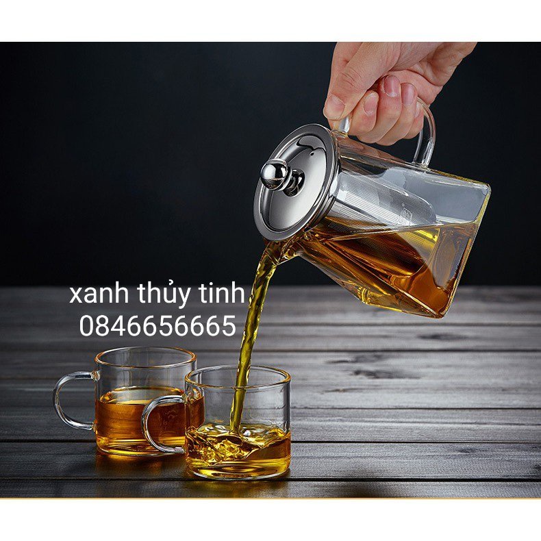 Ấm thuỷ tinh lõi inox 350ml