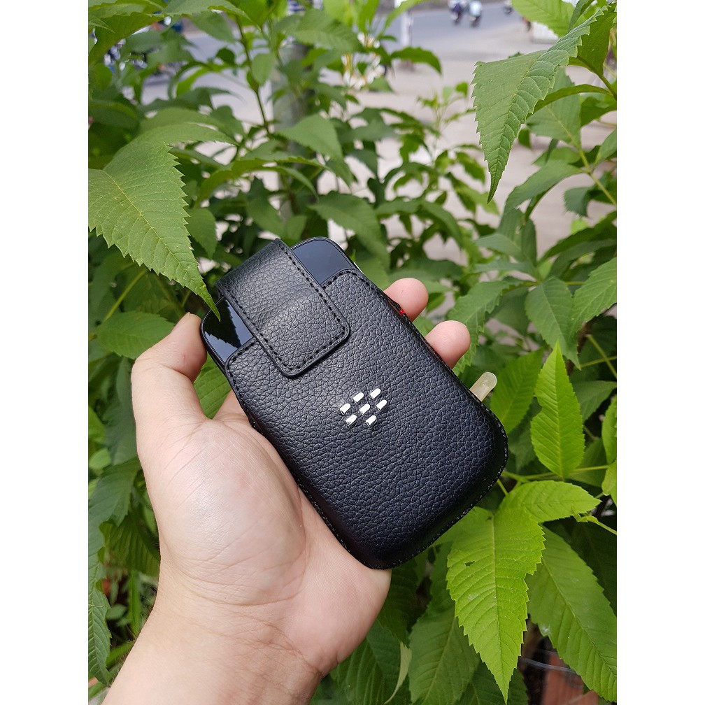 Bao da cầm tay máy Blackberry Q10 (dạng bao đeo hông/ chất liệu da công nghiệp)