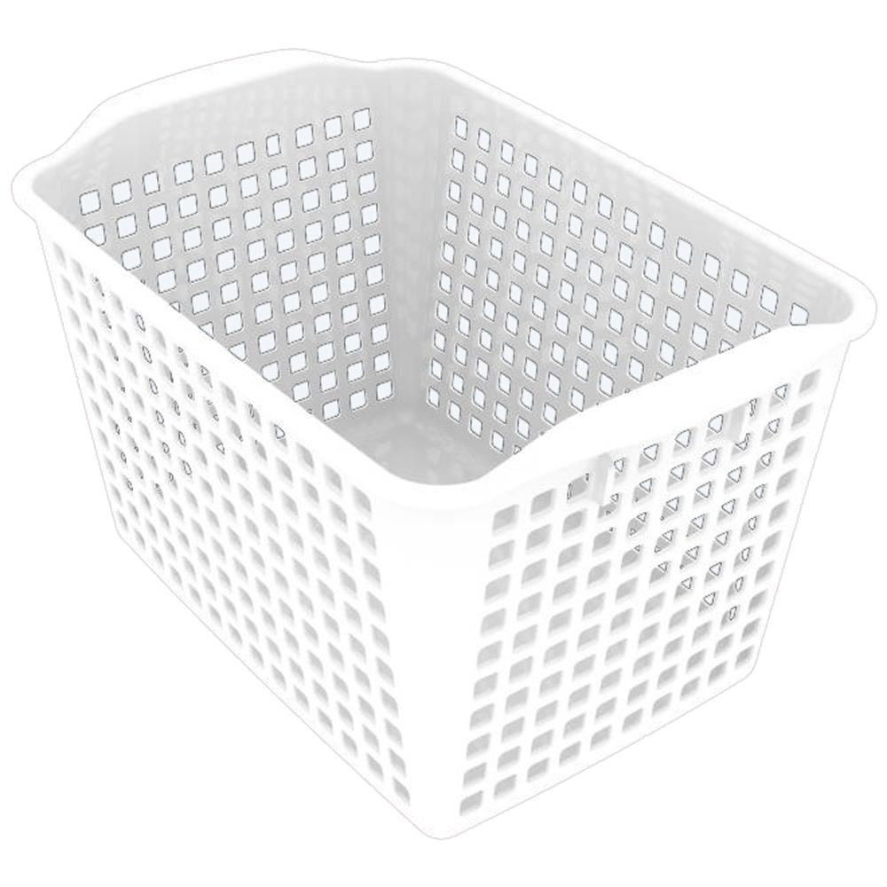 HomeBase KECH Rổ nhựa dùng trong nhà bếp Thái Lan 5186 W13.8xD20.7xH12.1cm màu trắng