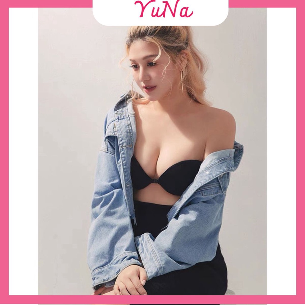 Áo ngực không dây Maika có gọng cài trước tạo khe sexy nâng đẩy ngực siêu đẹp,thời trang nữ Yuna