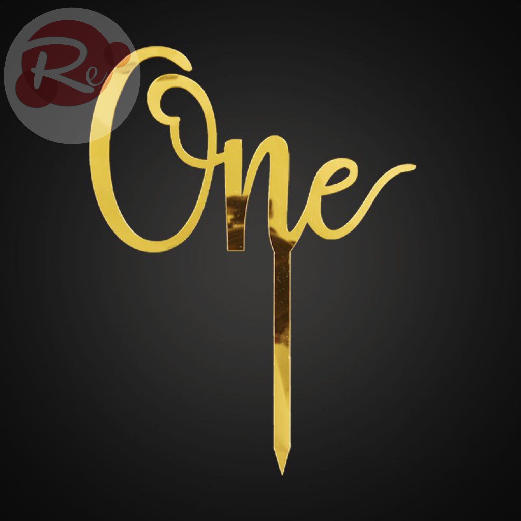 [SIÊU RẺ❤️] – Combo 10 Thẻ meka Happy Birthday ONE - Trang trí bánh sinh nhật bánh kem