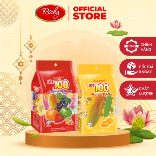 Combo Richy Kẹo Lot100 (150gr) Tổng Hợp/ Xoài