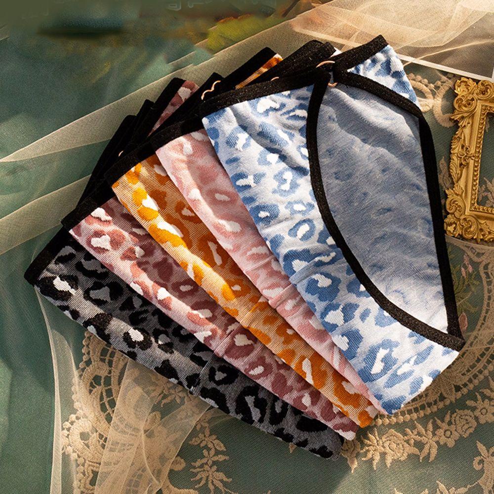 SOMEDAYZL Quần Lót Cotton Không Đường May Họa Tiết Da Báo Quyến Rũ Cho Nữ