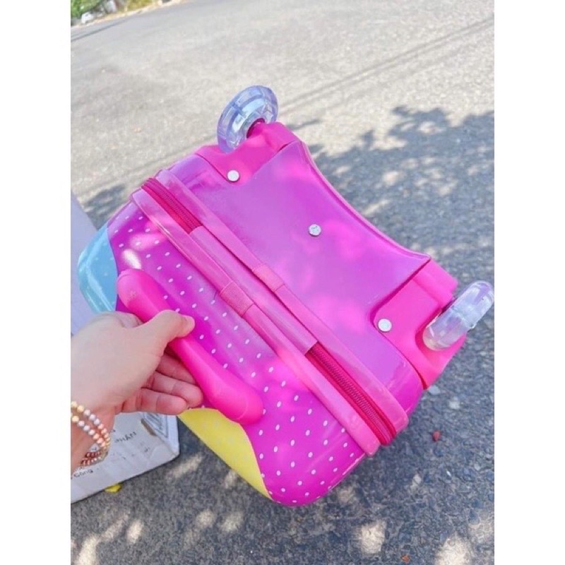 Vali Kéo Du Lịch Cho Bé Quà Tặng Từ Vinamilk, Vali Kéo 2 Mặt Ch bé Trai bé Gái, Vali Du Lịch Size 18
