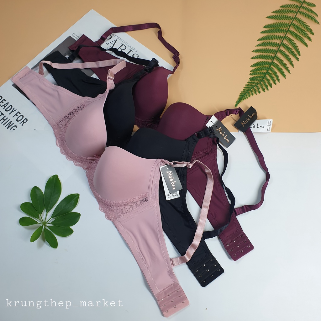 Áo ngực No's bra 3573 , không đệm mút , có gọng , pha chút ren cách điệu