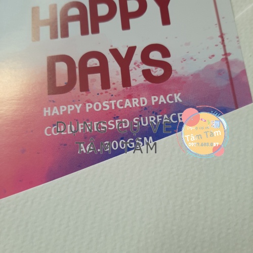 Giấy Happy day A6, giấy canson 300gsm a6 Happy -