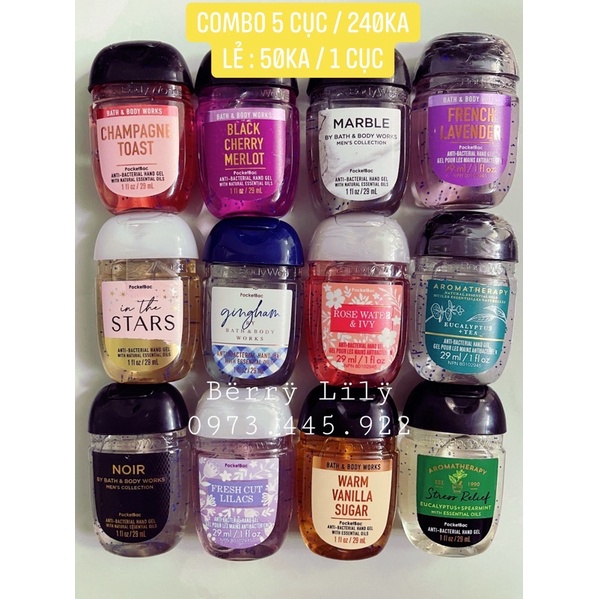 combo gel khô BBW