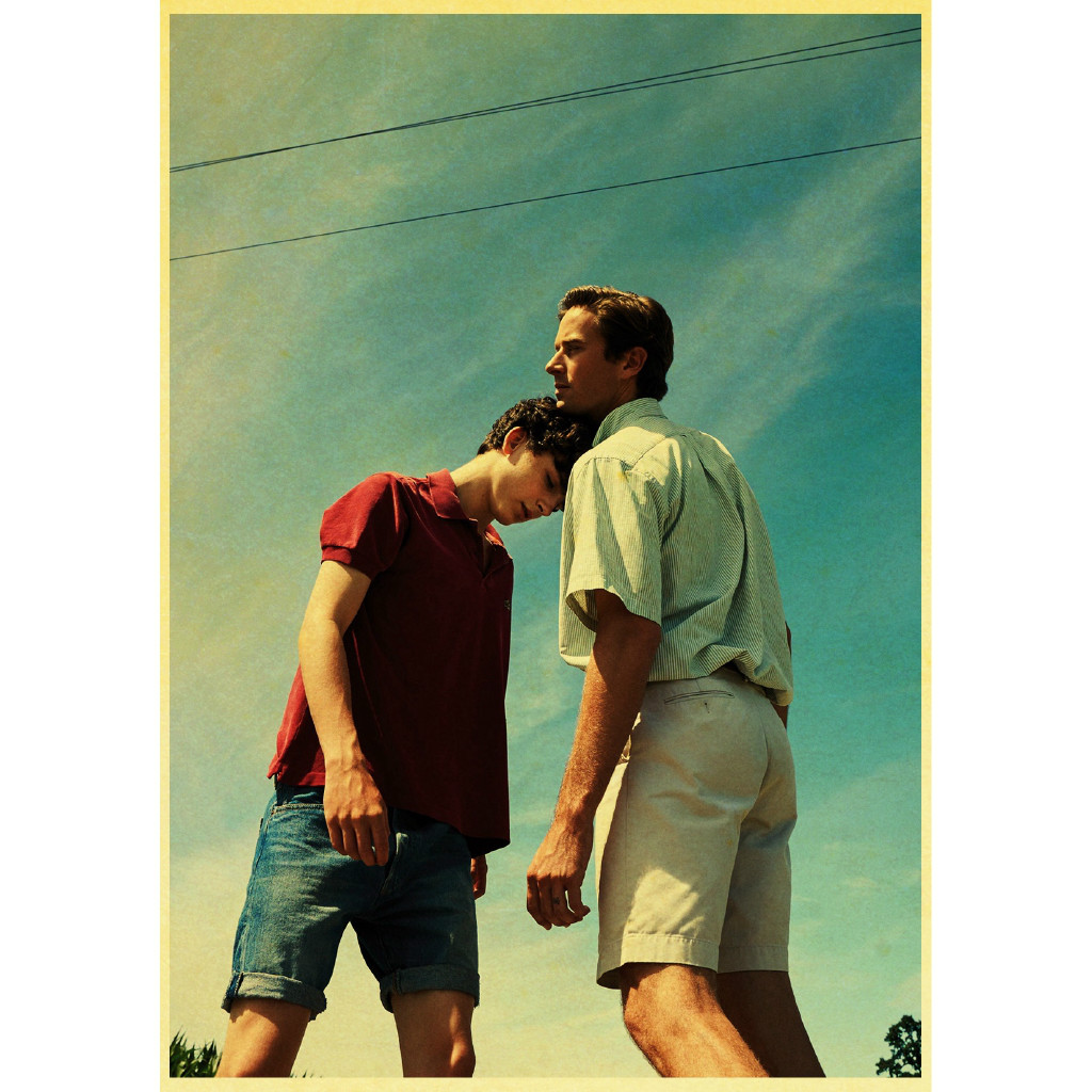 Poster Treo Tường Trang Trí In Hình Phim call me by your name Phong Cách vintage