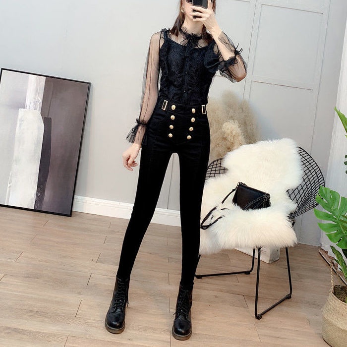 Jiashucheng Quần Legging Lưng Cao Dáng Bút Chì Co Giãn Thời Trang Xuân Hè Mới Cho Nữ