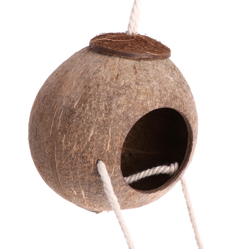 Tổ chim vẹt kèm thang treo bằng dừa tự nhiên