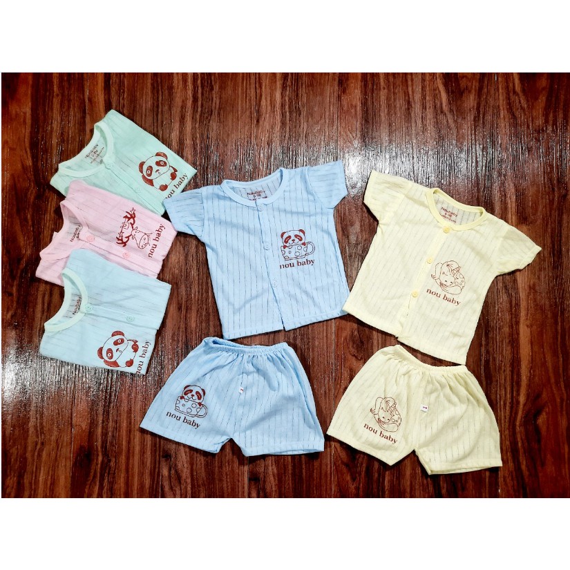 [Mã FAMAYFA2 giảm 10K đơn 50K] [Quá đẹp] Combo 5 bộ quần áo cotton giấy (mẫu trơn) cho bé mặc hè cực chuẩn