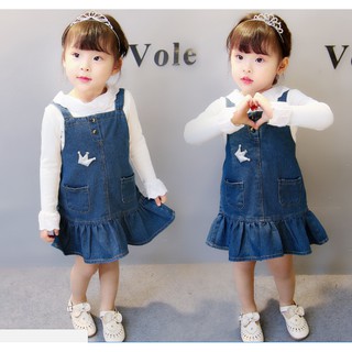 Yếm váy jean