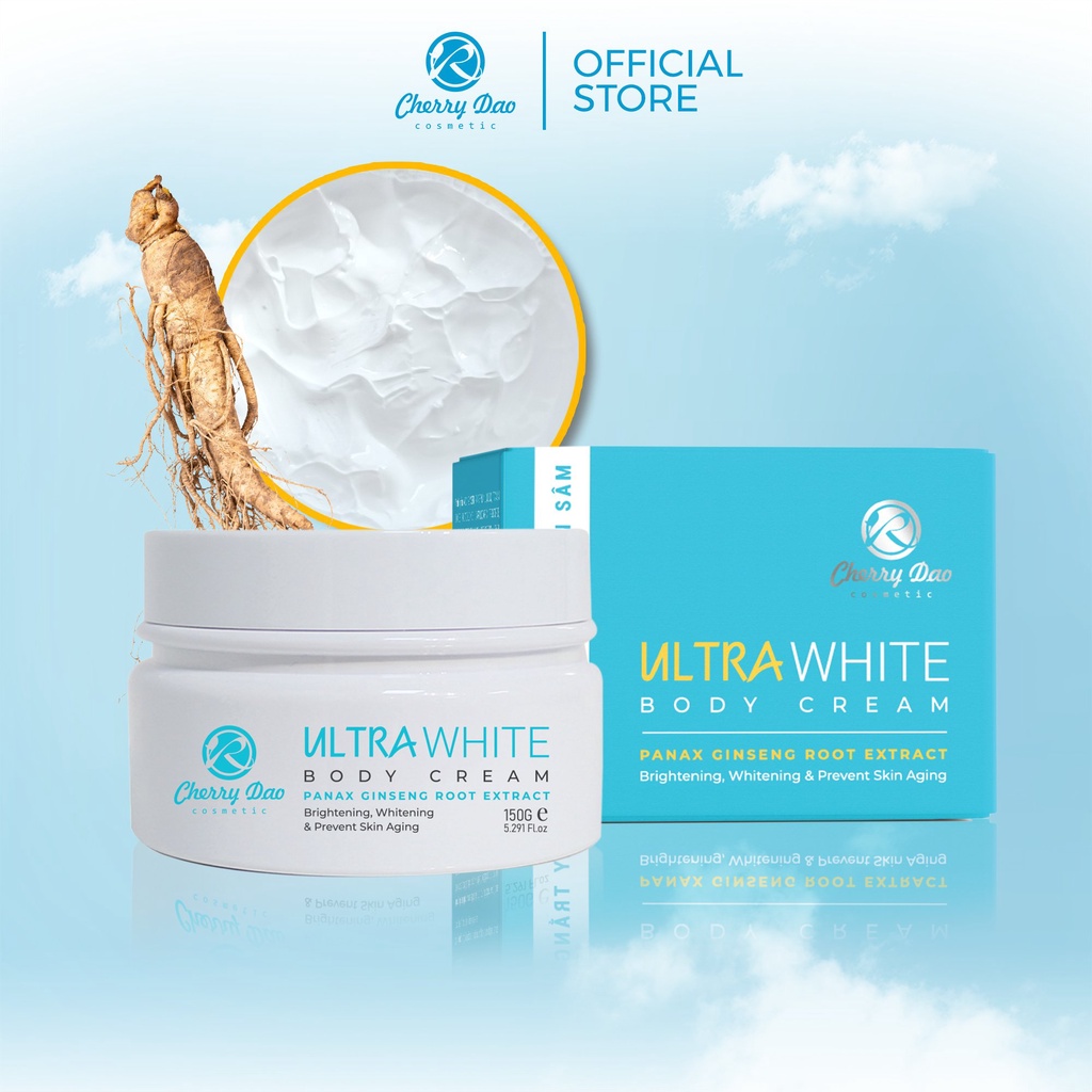 Kem body trắng da Siêu trắng Không lộ vân kem Siêu thấm trong 5 giây Body Ultra White