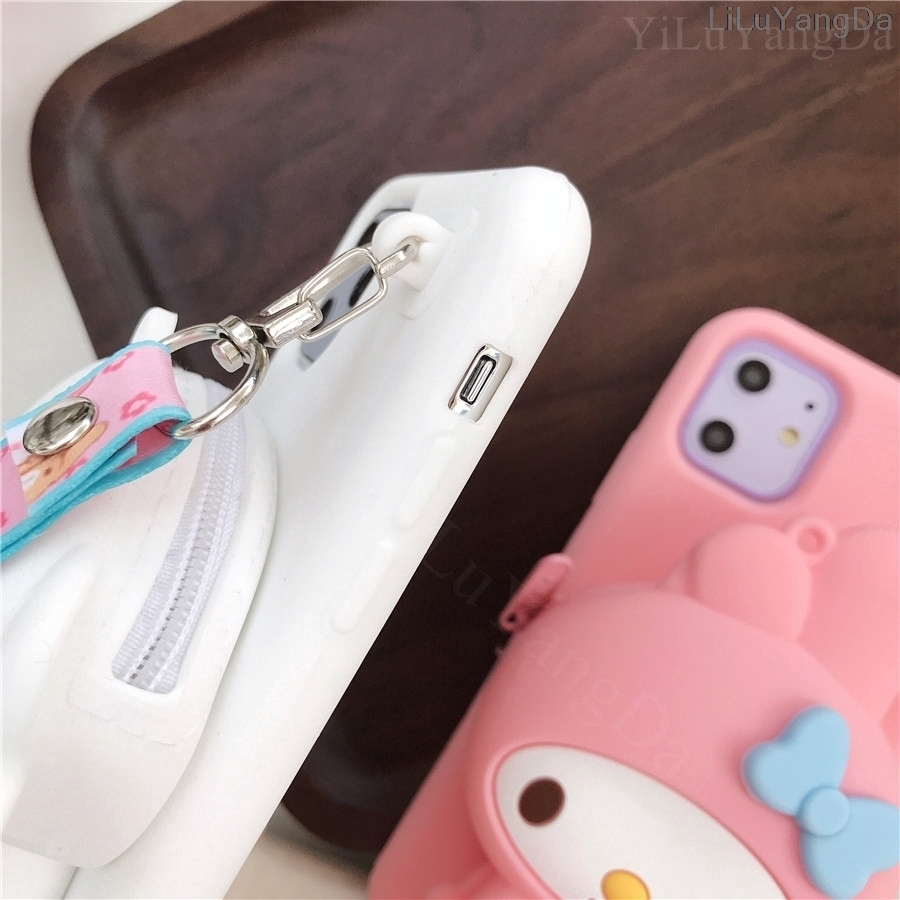 Ốp điện thoại dạng túi hình gấu nâu / Cinnamoroll Melody cho OPPO A1K F9 F9 Pro F7 F5 F5 Youth Reno 2 A83 A71 F3 Plus F3 Lite