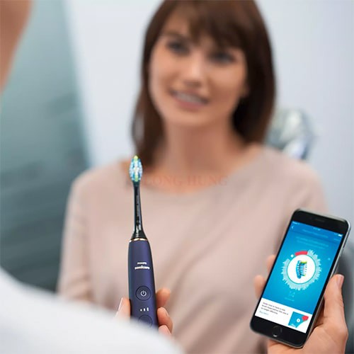 Bàn chải điện Philips Sonicare 9700 DiamondClean Smart HX9957 - Hàng nhập khẩu