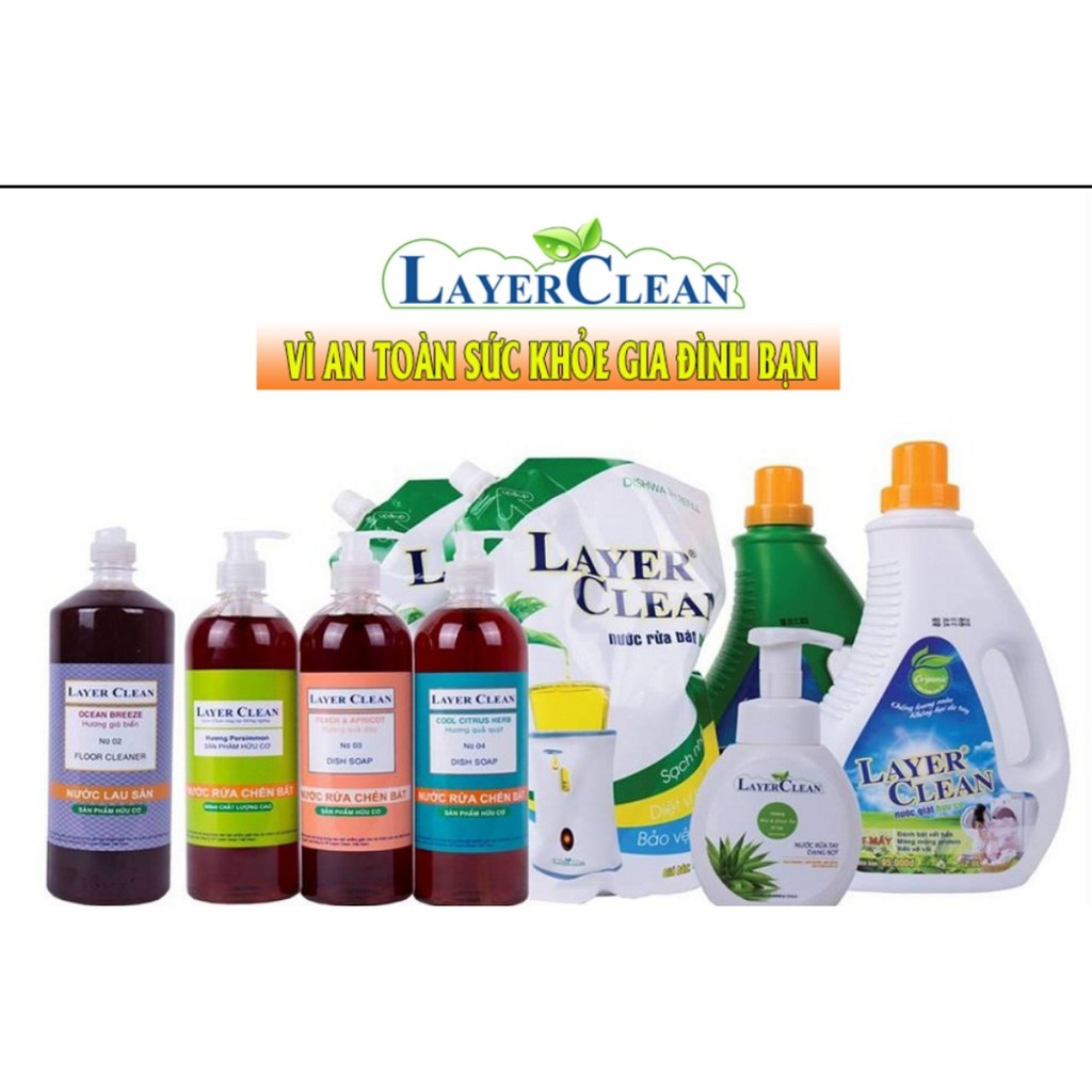 Nước giặt hữu cơ Layer Clean 4l hương poppy cho da nhạy cảm