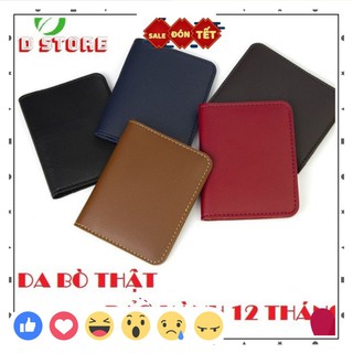 Ví Mini Nam Nữ Da Bò Thật Công Sở Để Thẻ ATM Card Visit Tiền Mặt | Bóp Da Đẹp VD01 tien__6shop