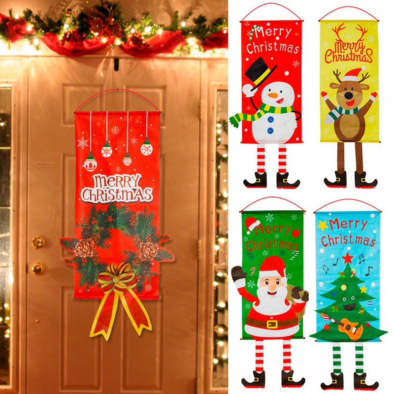 Tấm vải treo trang trí giáng sinh 115x40cm