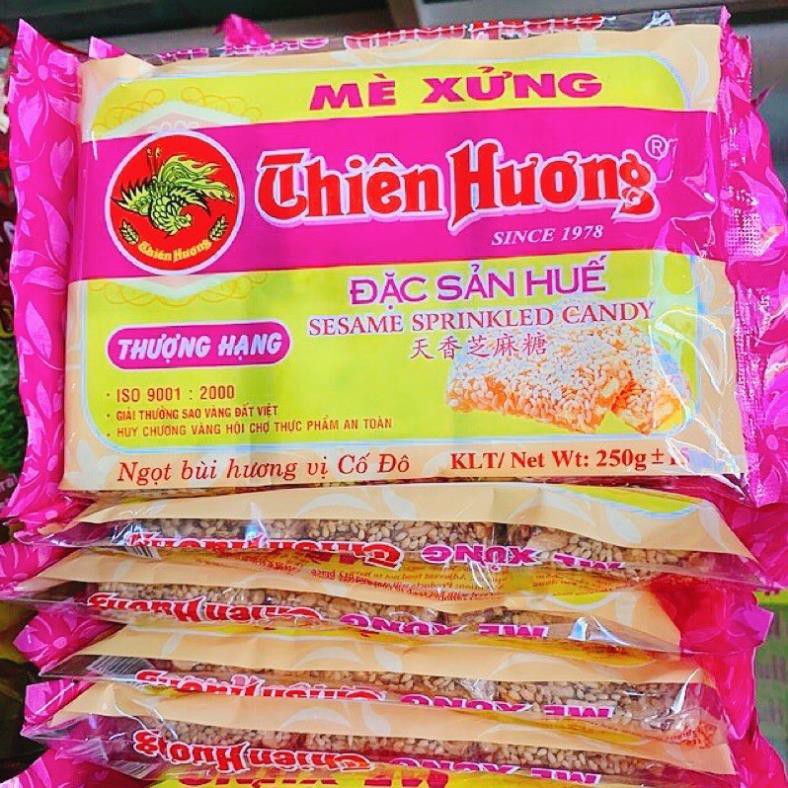 Hàng date mới Mè xửng dẻo Thiên Hương 250g (date luôn mới) - Đặc sản Huế