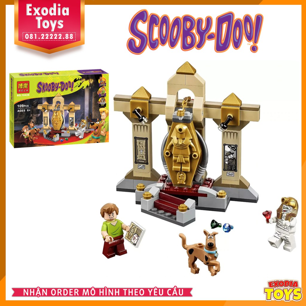 [KHÔNG BOX]Xếp hình Scooby-Doo Bảo Tàng Xác Uớp Bí Ẩn : Mummy Museum Mystery - BELA 10428 LEGO Ideas 75900