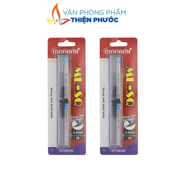 Ruột chì bấm Monami 0.5-0.7mm, hộp 2 vỉ THIỆN PHƯỚC