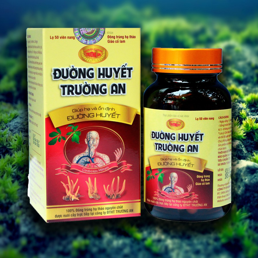 [Chất Lượng] Đông Trùng Hạ Thảo, Viên Đường Huyết TRƯỜNG AN, Hỗ Trợ Điều Trị Tiểu Đường Hiệu Quả, Lọ 50 Viên