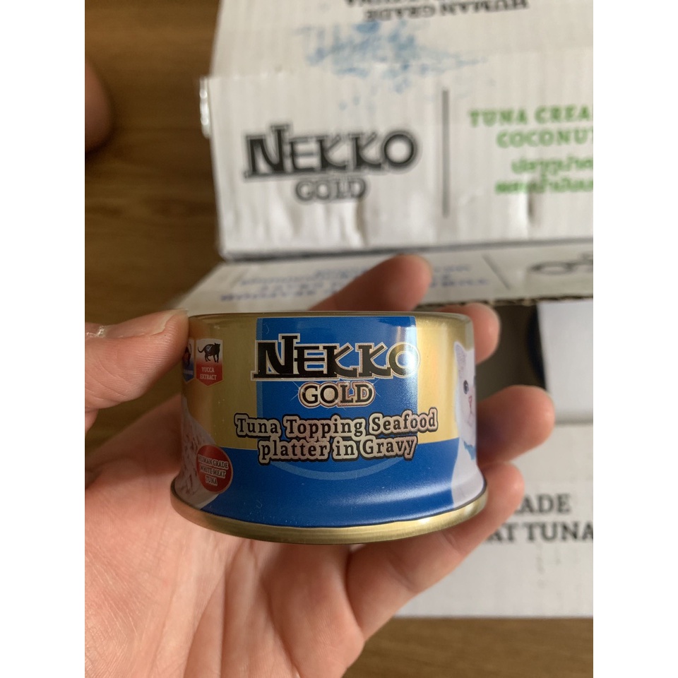 NEKKO GOLD - PATE CAO CẤP CHO MÈO TỪ THÁI LAN Lon 85g