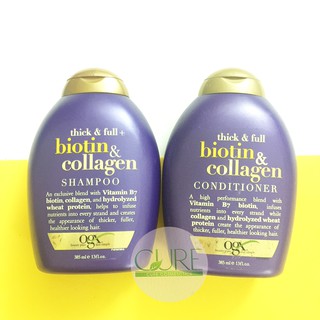 Set Dầu gội xả Biotin & Collagen 385ml