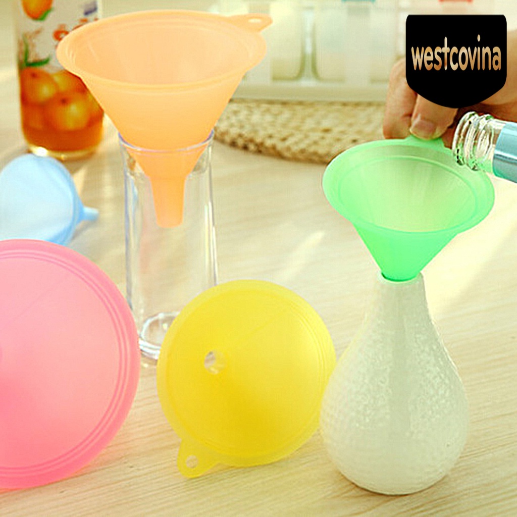 [Hot]☀ Phễu Xếp Chồng Nhỏ Gọn Nhiều Màu Sắc Cấp Thực Phẩm Dùng Trong Nhà Bếp