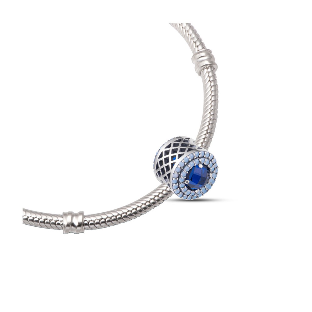 Hạt charm xỏ DIY PNJSilver hình tròn ZT00K060021
