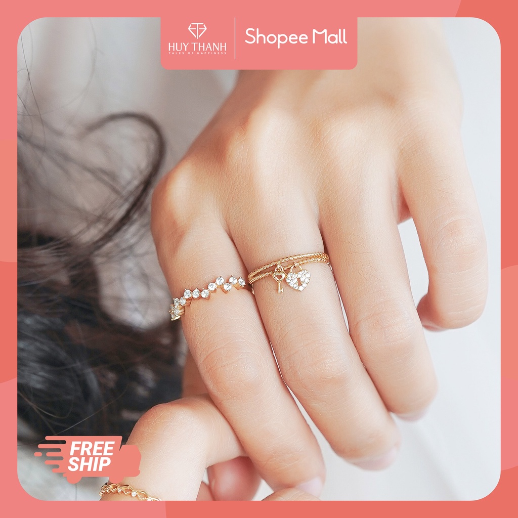 Nhẫn vàng 10k NLF78 Huy Thanh Jewelry