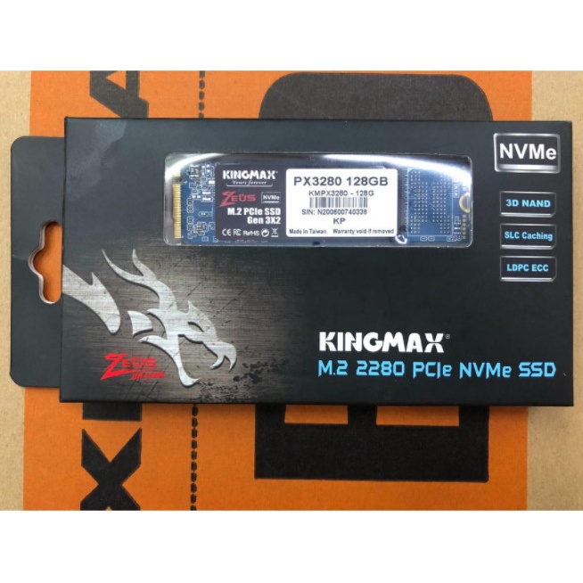 SSD M.2 PCIe 512G KINGMAX ZEUS PX3280 NVMe - Chính hãng - BH 36 Tháng | BigBuy360 - bigbuy360.vn