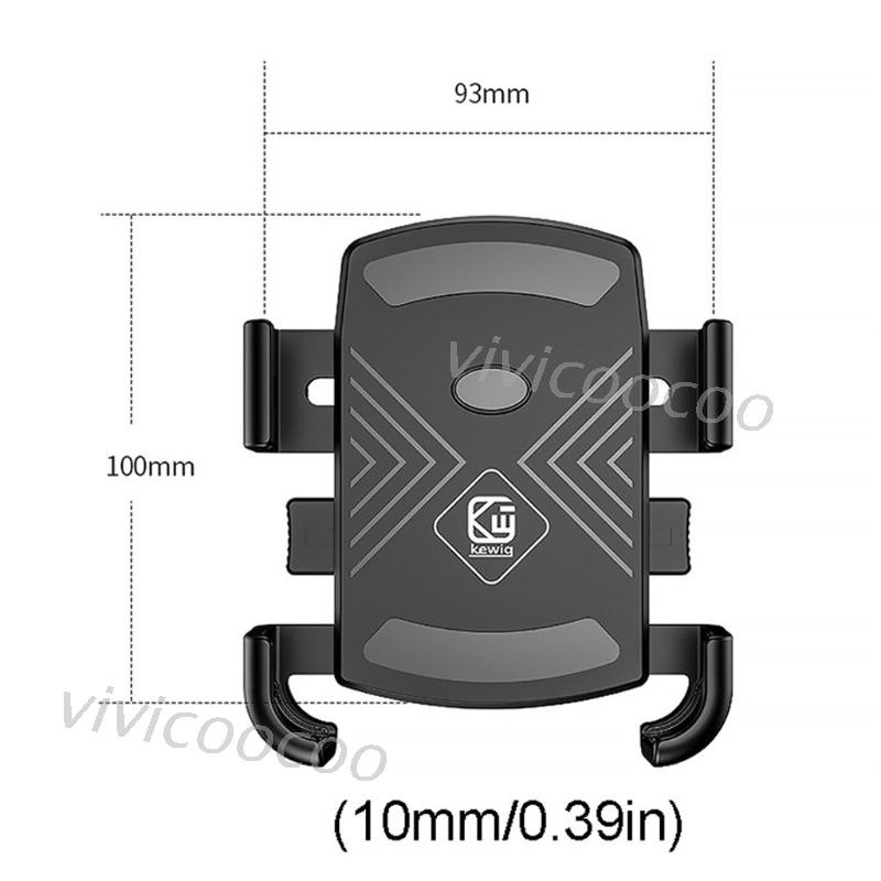 (Hàng Mới Về) Giá Đỡ Điện Thoại 4.7-6.8 &quot;12V-90V Cho Xe Máy Xe Đạp