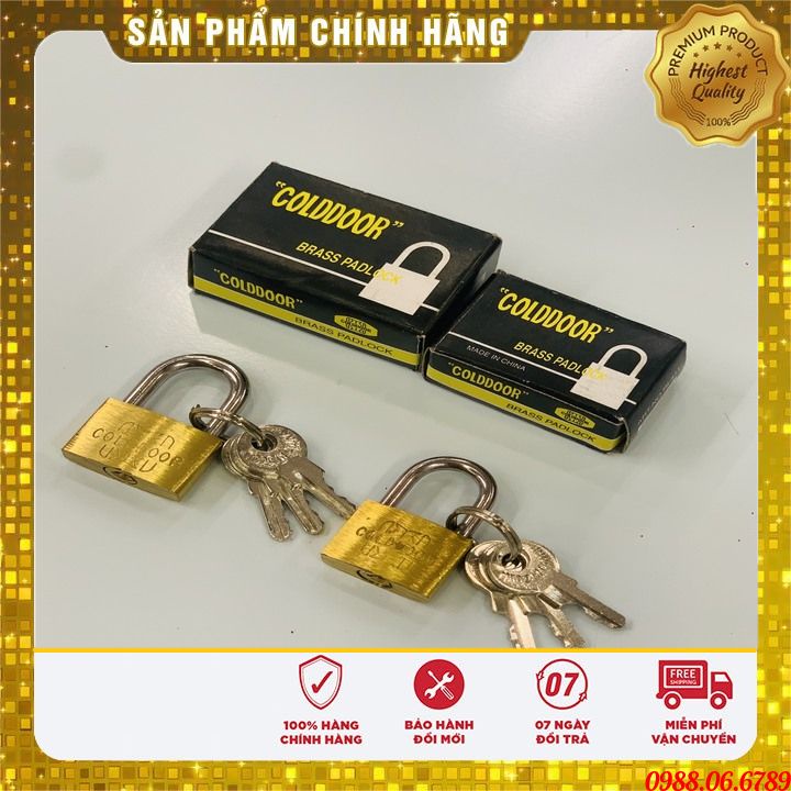 Khóa vali 2P và 2,5P ⚡FREE SHIP⚡gang mạ đồngcó 3 chìa khóa-Vòng ổ khóa bằng kim loại ( thép không rỉ ) - siêu chắc chắn