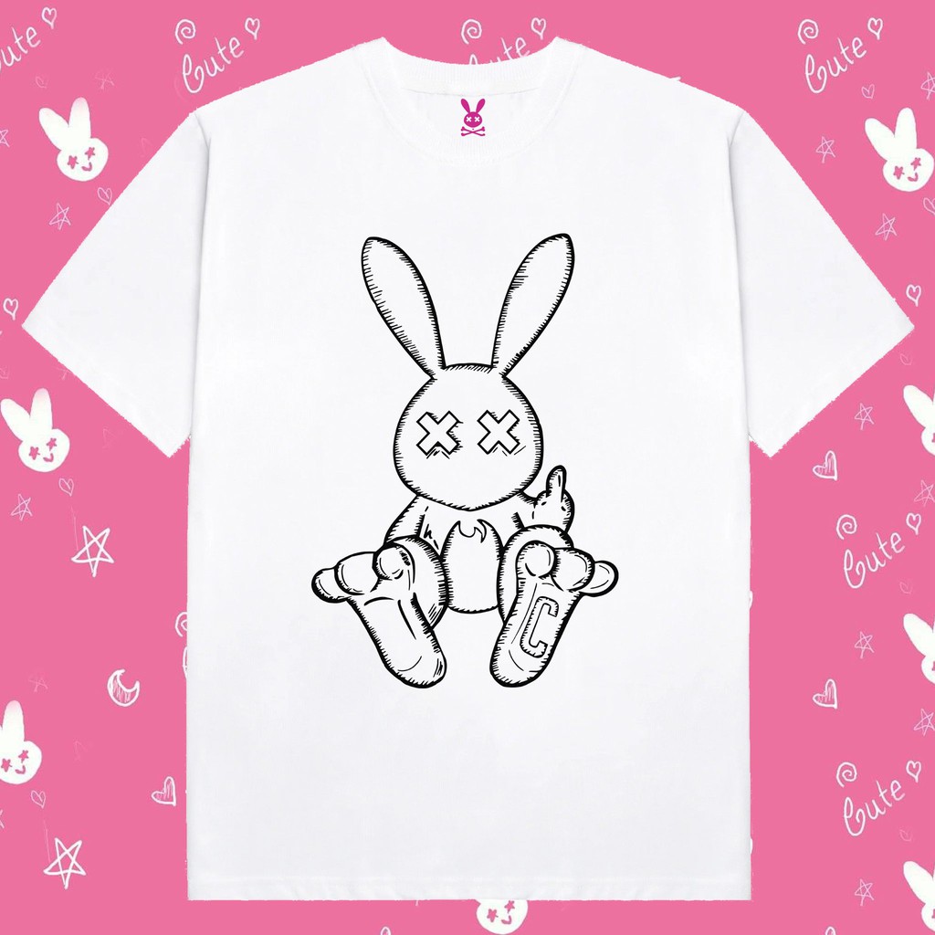 Áo Thun Nam Nữ From Rộng Rabbit Toy Color Chất liệu : 100% cotton Hình in không bong tróc khi giặt máy