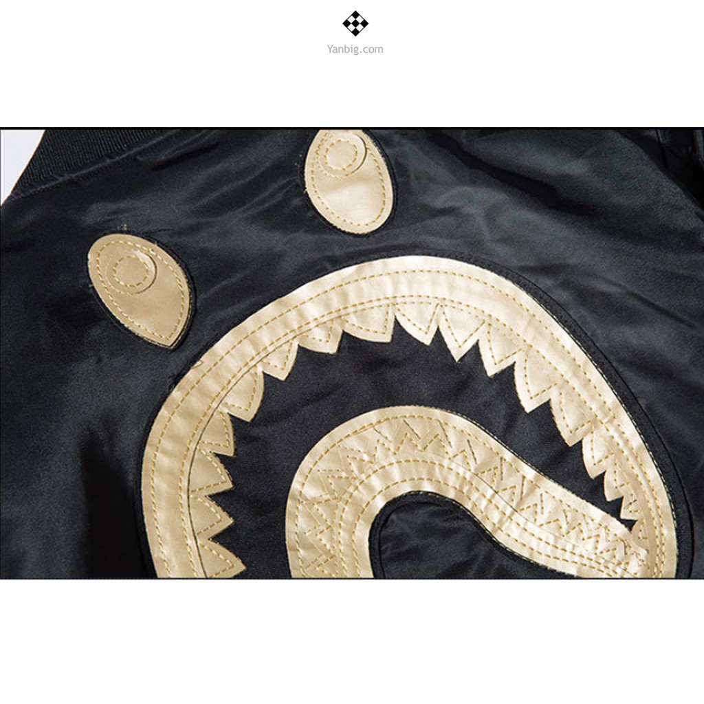 Áo Khoác Bomber Bape Shark 01